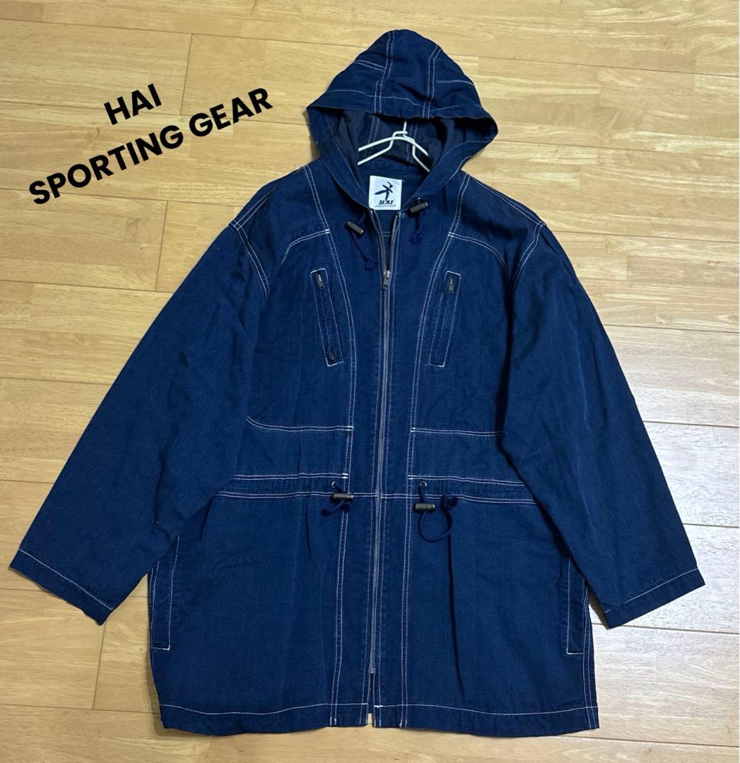 HAI SPORTING GEAR イッセイミヤケ デニム フード付きジャケット