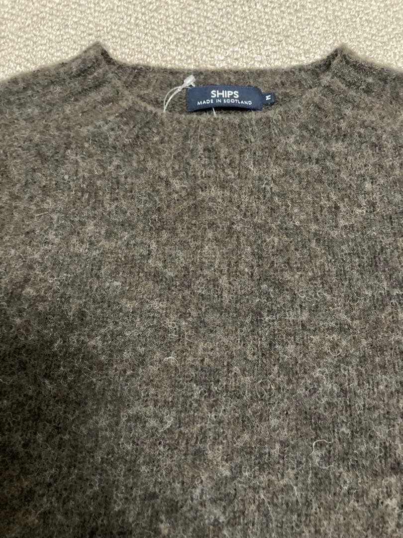 【新品】SHIPS別注 HARLEY OF SCOTLAND シャギーニット