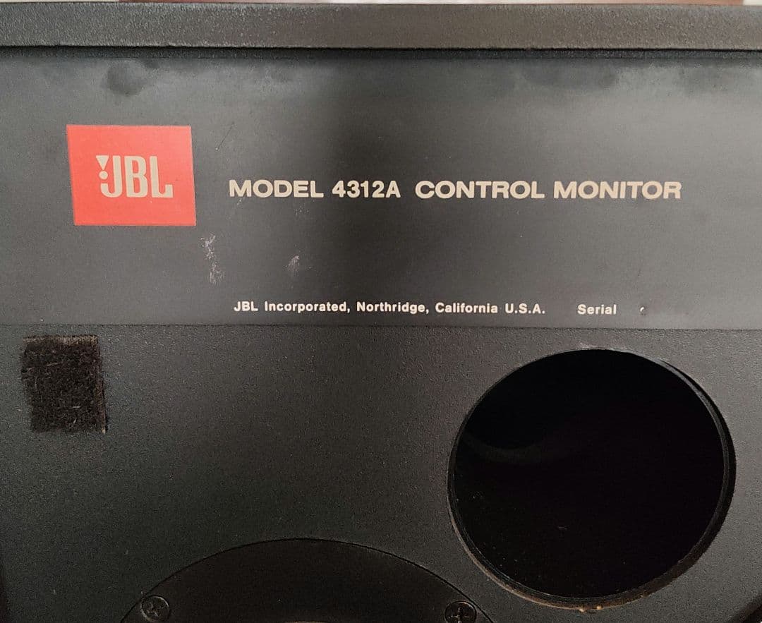 【状態良】 JBL 4312A スピーカー 右側とスピーカーケーブル2種類セット