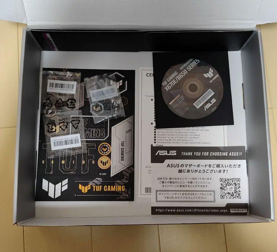 CPU 7800X3D+TUF B650PlusWiFi+DDR5 32GB*2