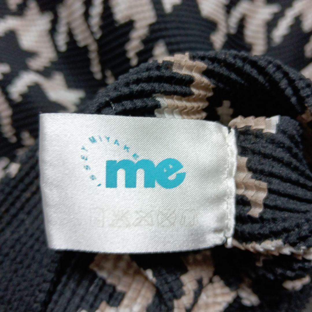 ★イッセイ・ミヤケ【me 】ハウンドトゥース柄 タートルネック