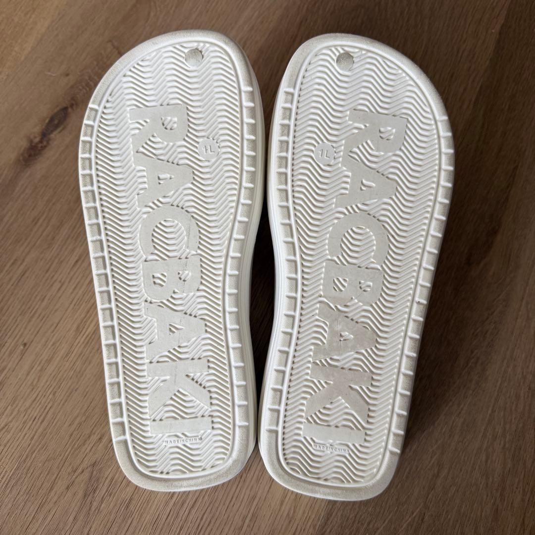 【早い者勝ち】Racbaki ラクバキ　イージーサンダル　ホワイト　L