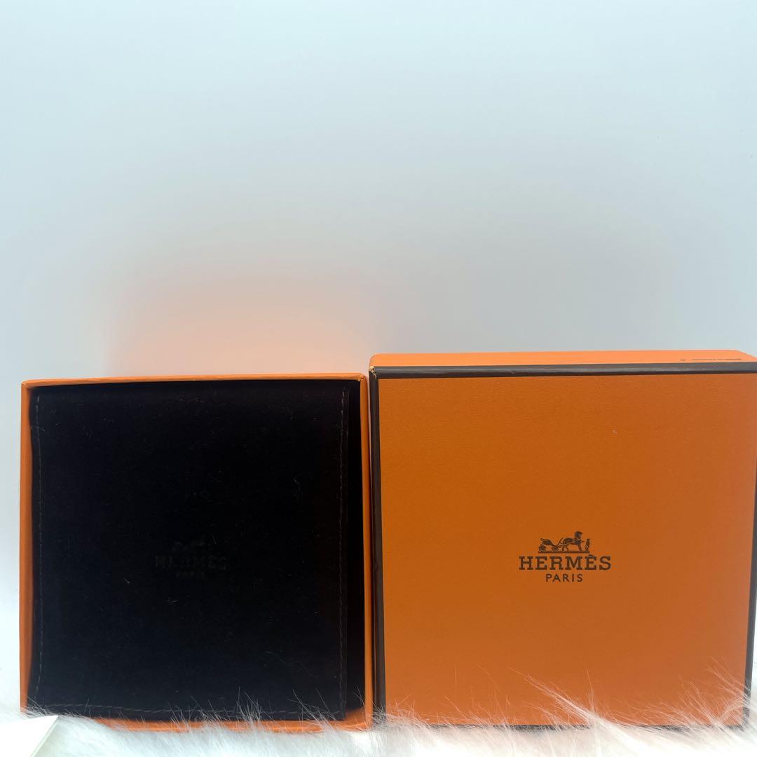 【美品】　HERMES　エルメス　ラッカーウッド　バングル　ホワイト×ブラック
