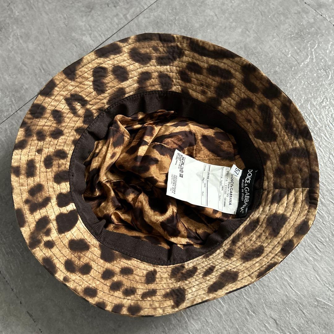 ドルチェ&ガッバーナ 豹柄バケットハット レオパードベージュ