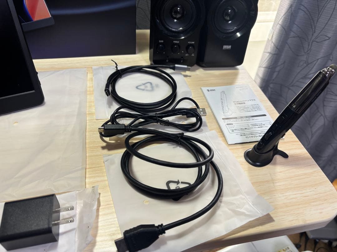 15.6インチモバイルモニター 本体　サンワスピーカー　ペン型マウス まとめ売