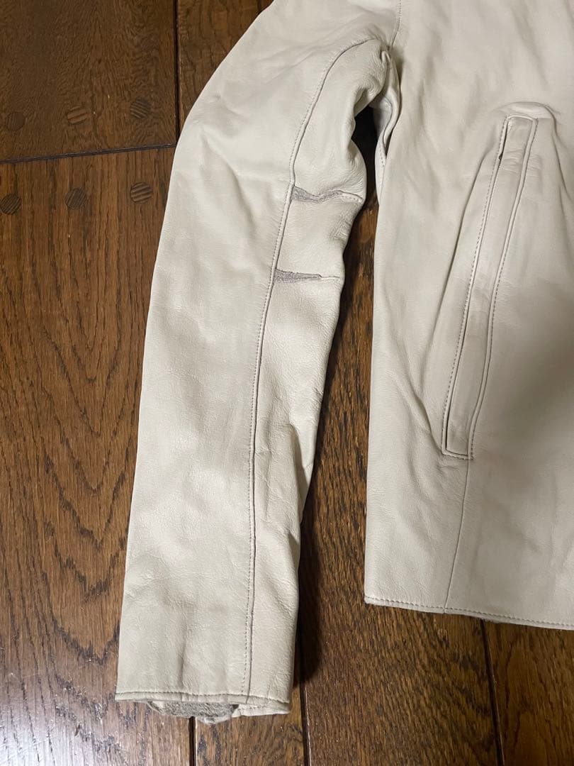 新品未使用　sissiレザー　シングルライダース