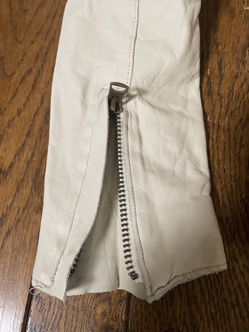 新品未使用　sissiレザー　シングルライダース