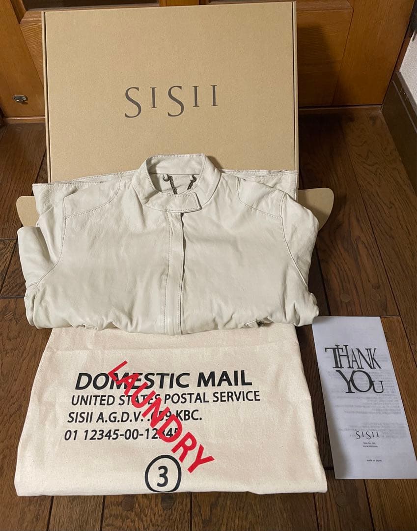新品未使用　sissiレザー　シングルライダース
