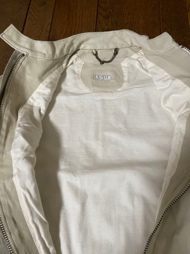 新品未使用　sissiレザー　シングルライダース