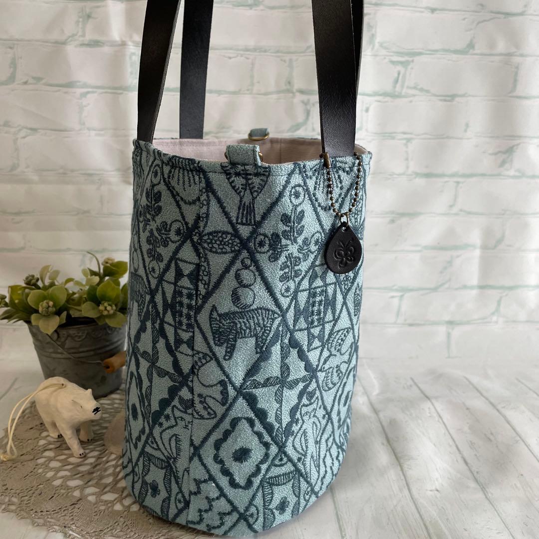 ハンドメイド　バケツトートバッグ　ミナペルホネン symphony 428