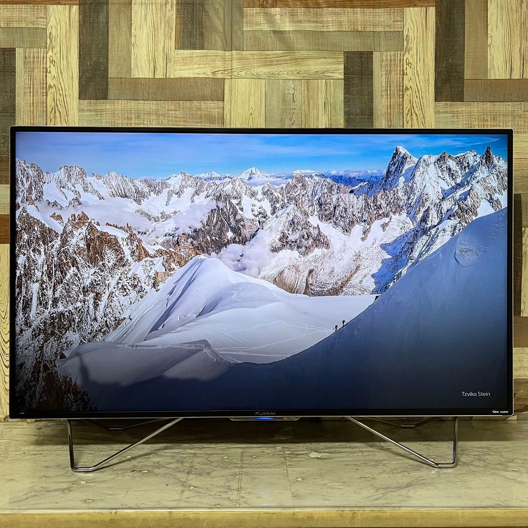 全国送料込❣️フナイ49型4K 大容量3TBHDD内蔵YouTube.ネトフリ