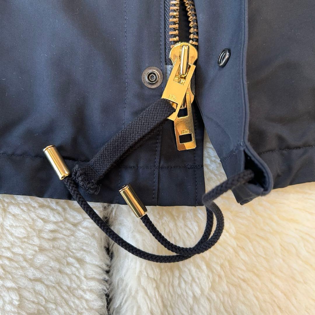 美品✨ザリラクス　ショートモッズコート　ファーライナー　黒　36