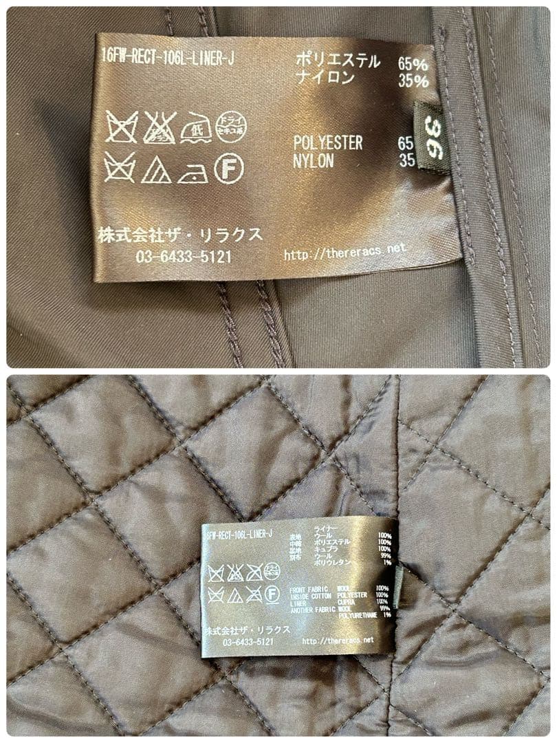 美品✨ザリラクス　ショートモッズコート　ファーライナー　黒　36