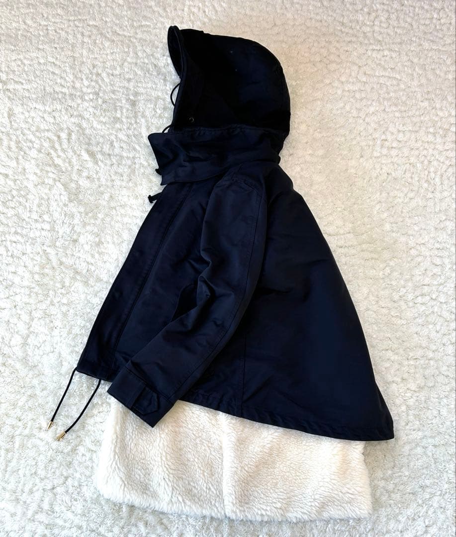 美品✨ザリラクス　ショートモッズコート　ファーライナー　黒　36