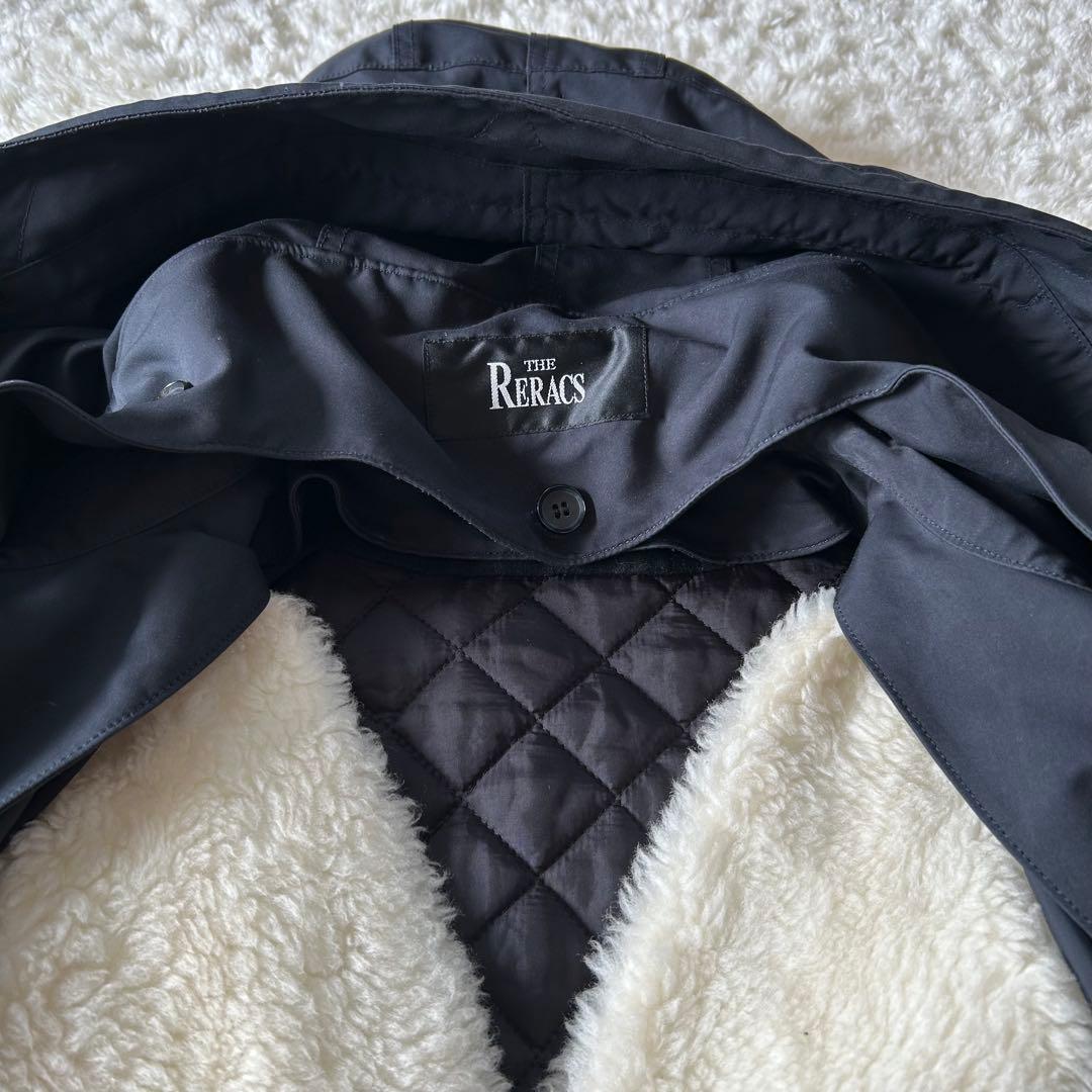 美品✨ザリラクス　ショートモッズコート　ファーライナー　黒　36