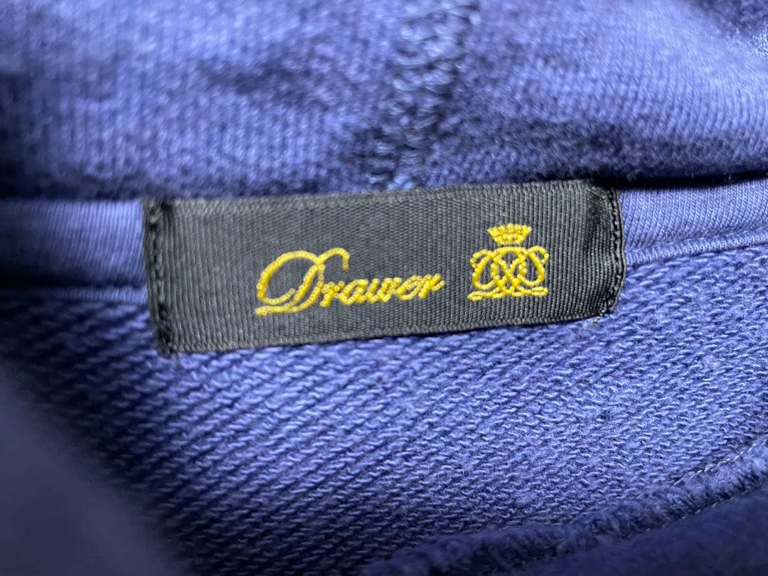 Drawerドゥロワー フード スウェット パーカー サイズ2 コットンカシミア