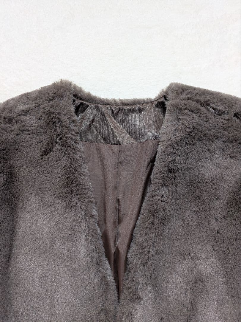 激安 新品 DAMA Collection ファー ロングコート L