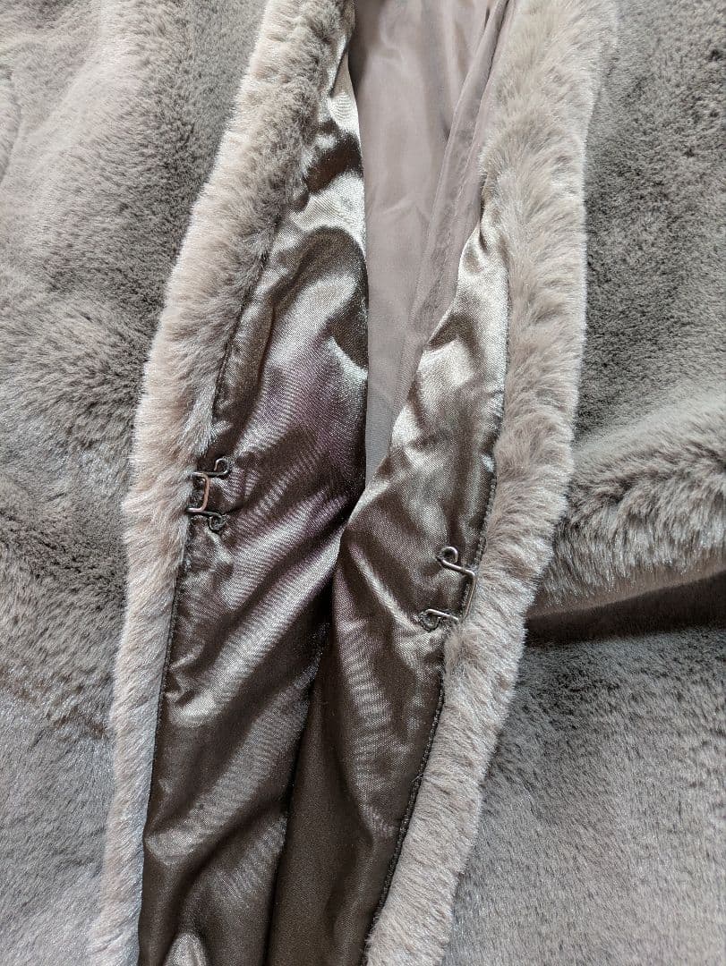 激安 新品 DAMA Collection ファー ロングコート L