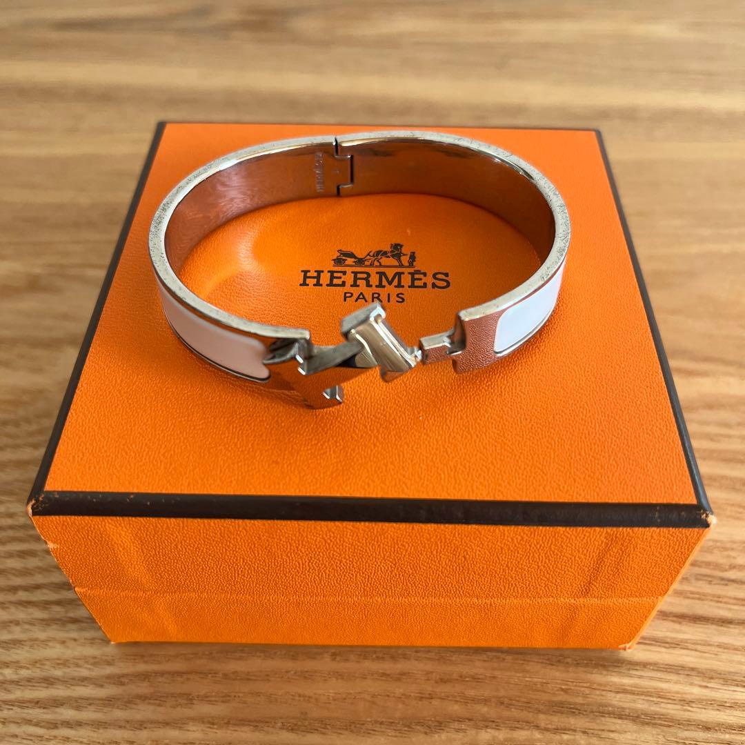 HERMES エルメスバングル ホワイト