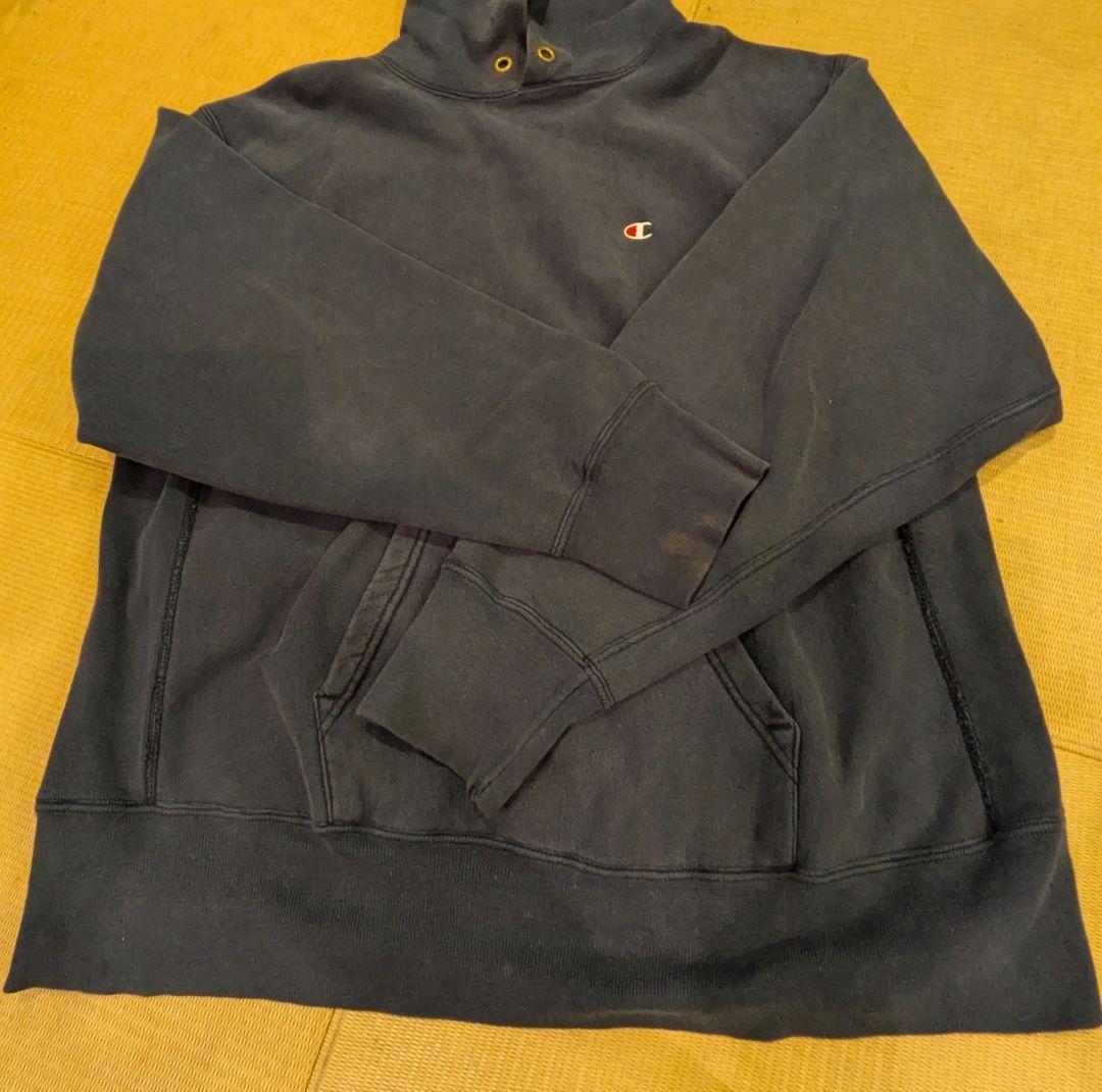 古着Championスウェットパーカー(トリコタグ)X-Large ネイビー