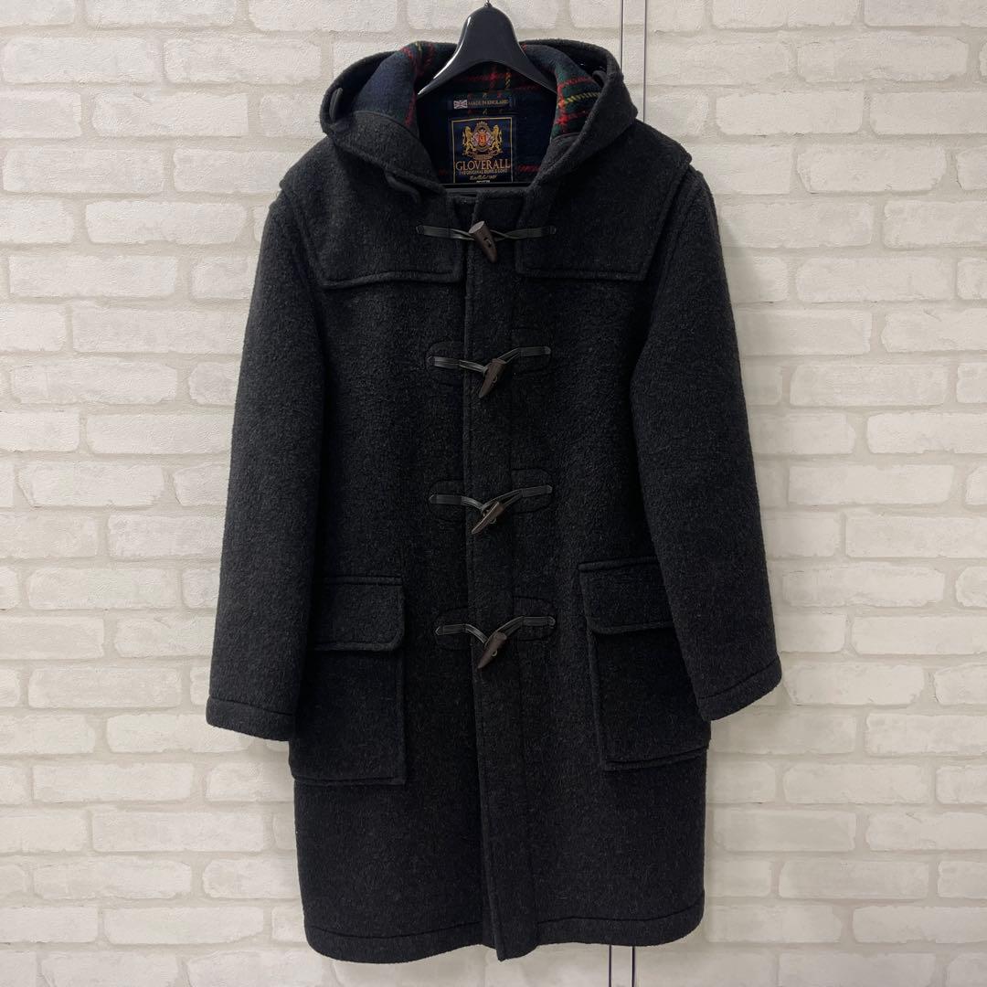 グローバーオール gloverall 英国製 チェック ダッフルコート 38
