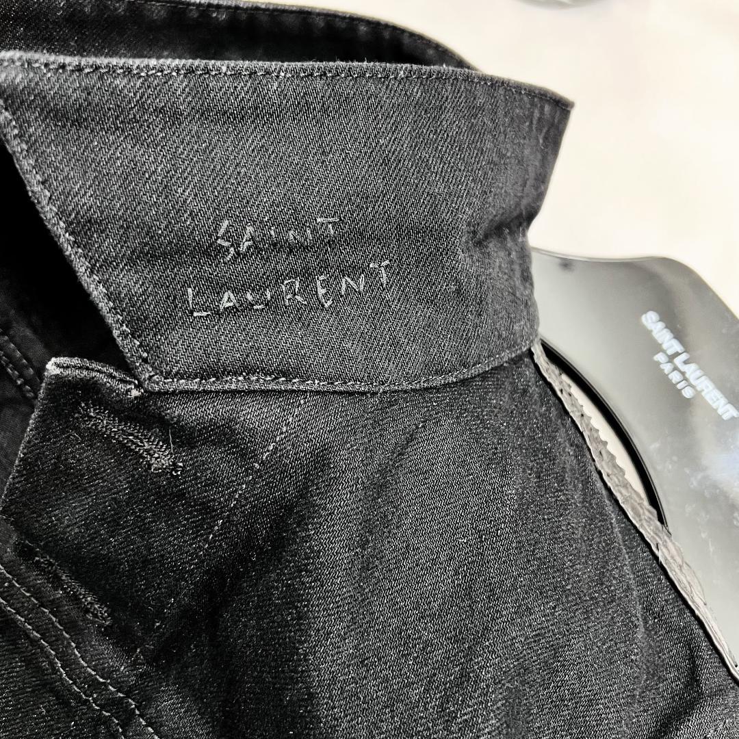 ★SAINT LAURENT PARIS★美品★刺繍★パイソンレザー★ブルゾン