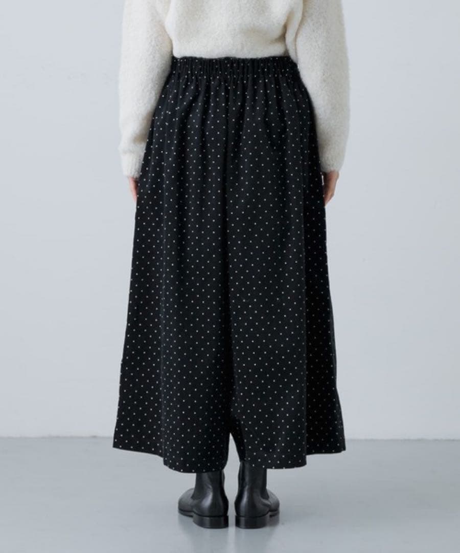 かぐれドットコーデュロイワイドパンツ