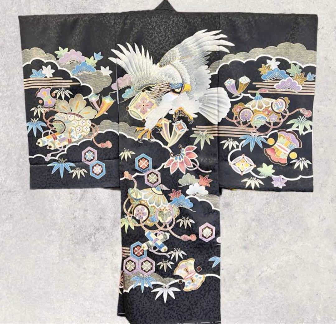 家紋無し　長襦袢付き　男児　産着　美品　お宮参り