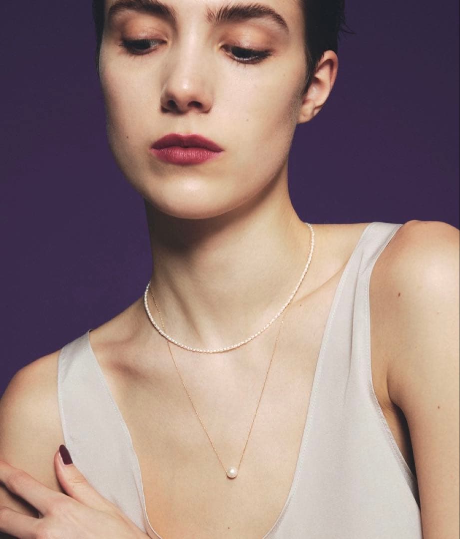 les bon bon パールチョーカー BOB542 淡水パール モダン