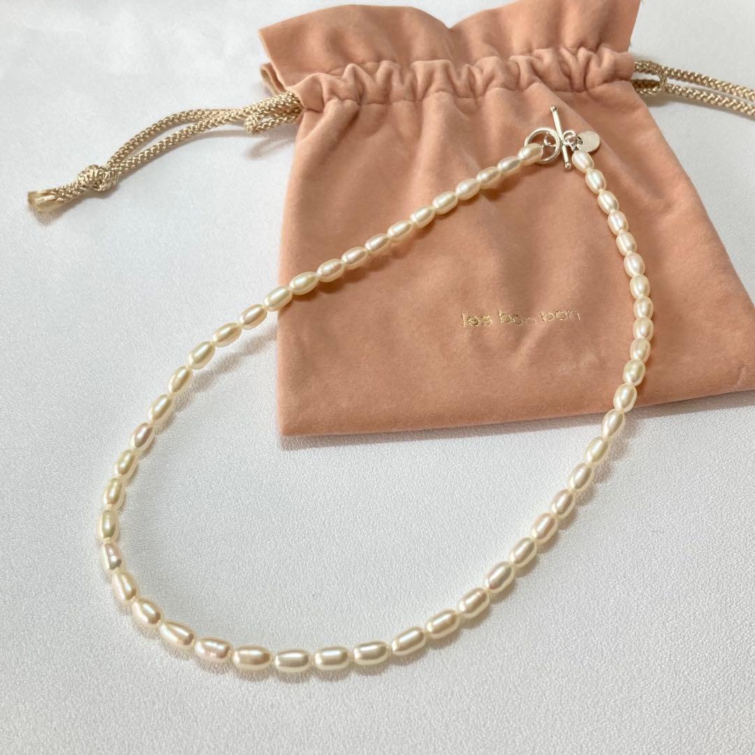 les bon bon パールチョーカー BOB542 淡水パール モダン