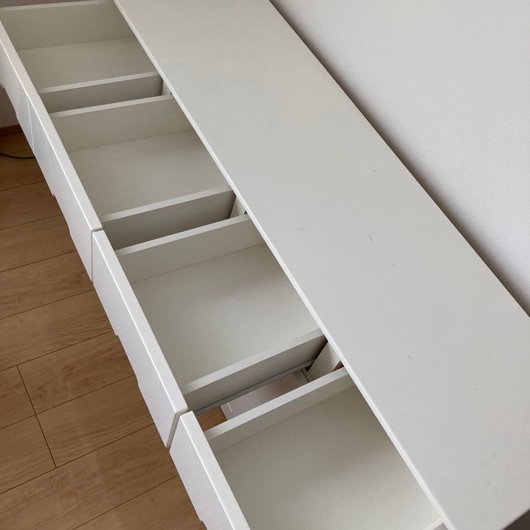 ローチェスト タンス　箪笥　ホワイト　ニトリ　3段　150 白