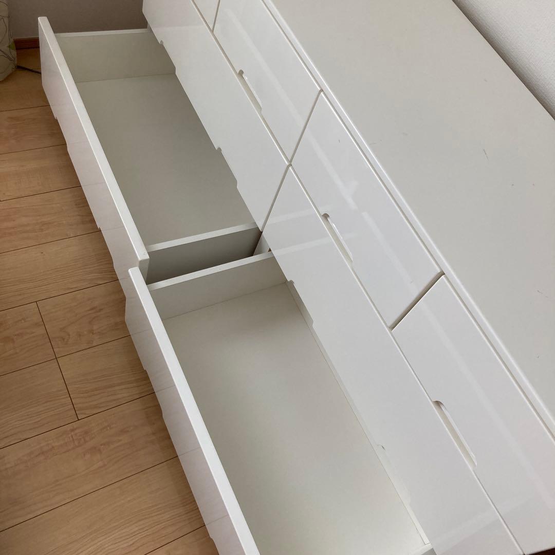 ローチェスト タンス　箪笥　ホワイト　ニトリ　3段　150 白