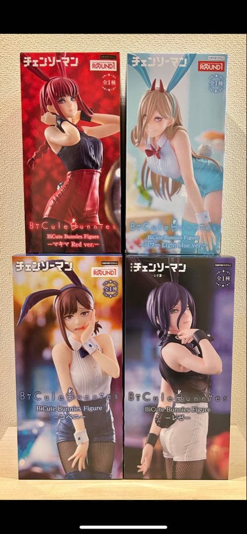 チェンソーマン バニー フィギュア 4体セット　パワー、コベニ、マキマ、レゼ