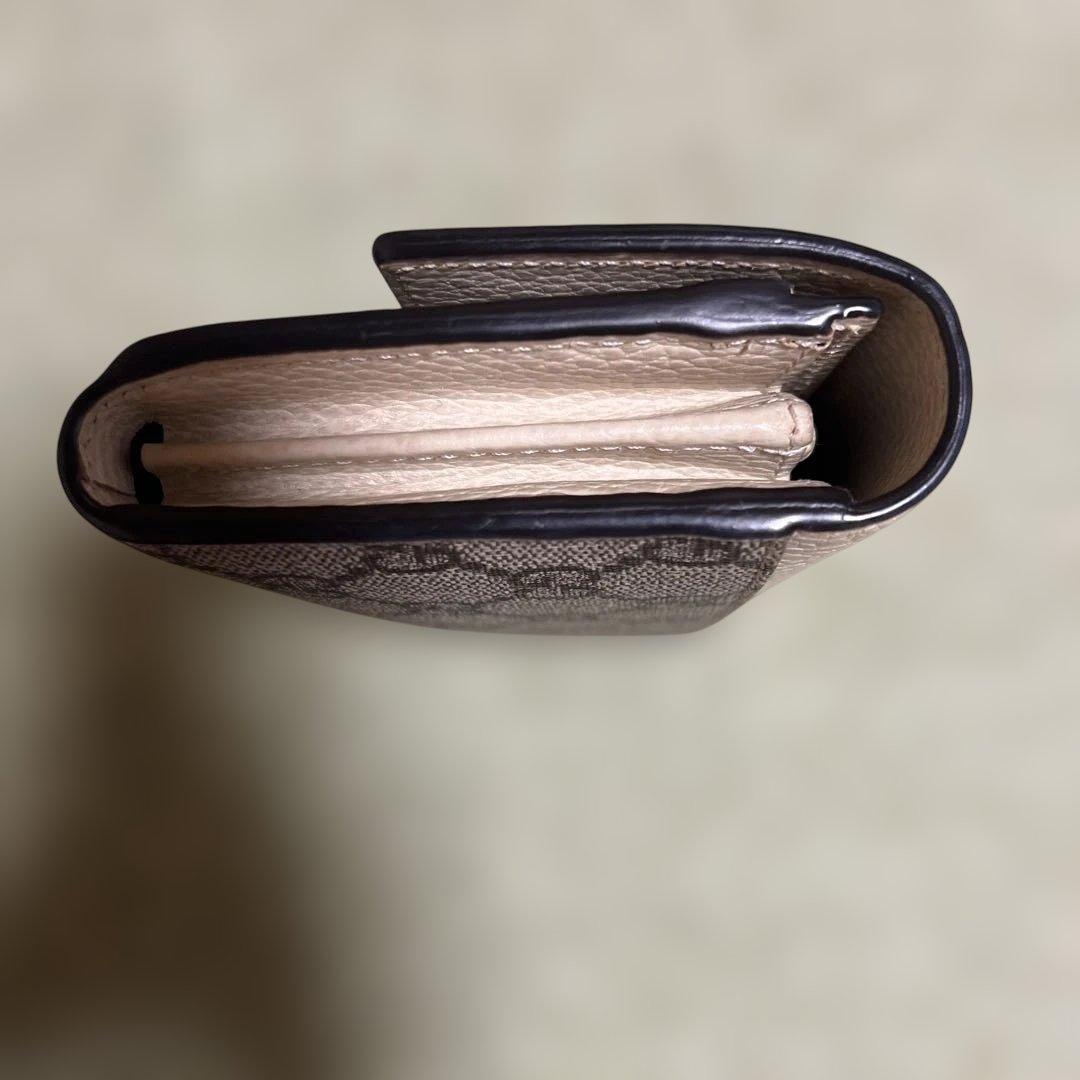 GUCCI GGモノグラム 長財布 ベージュ/ブラウン