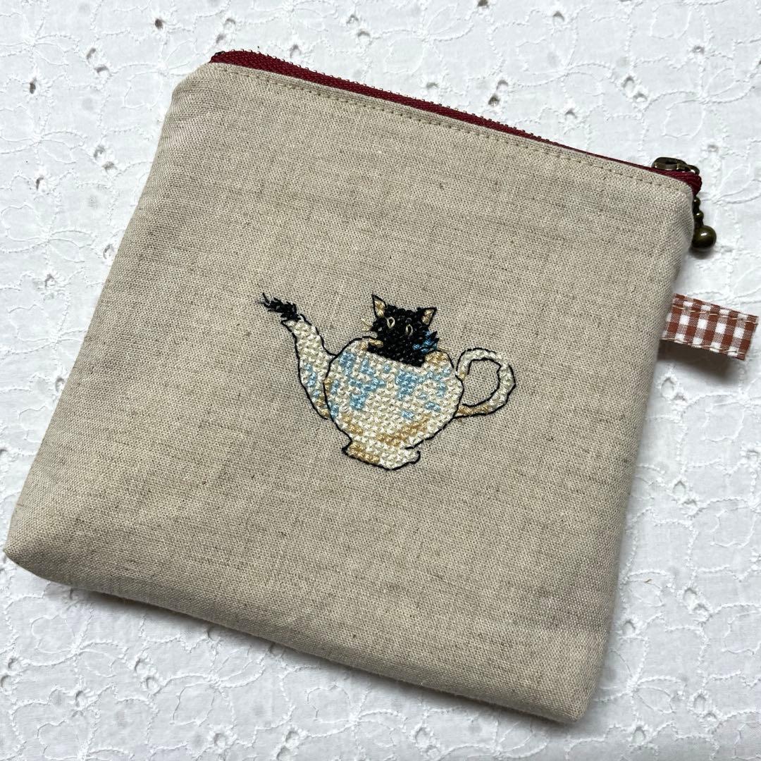 クロスステッチ 完成品 トートバッグ サモイロフ くらはしれい オーダー72