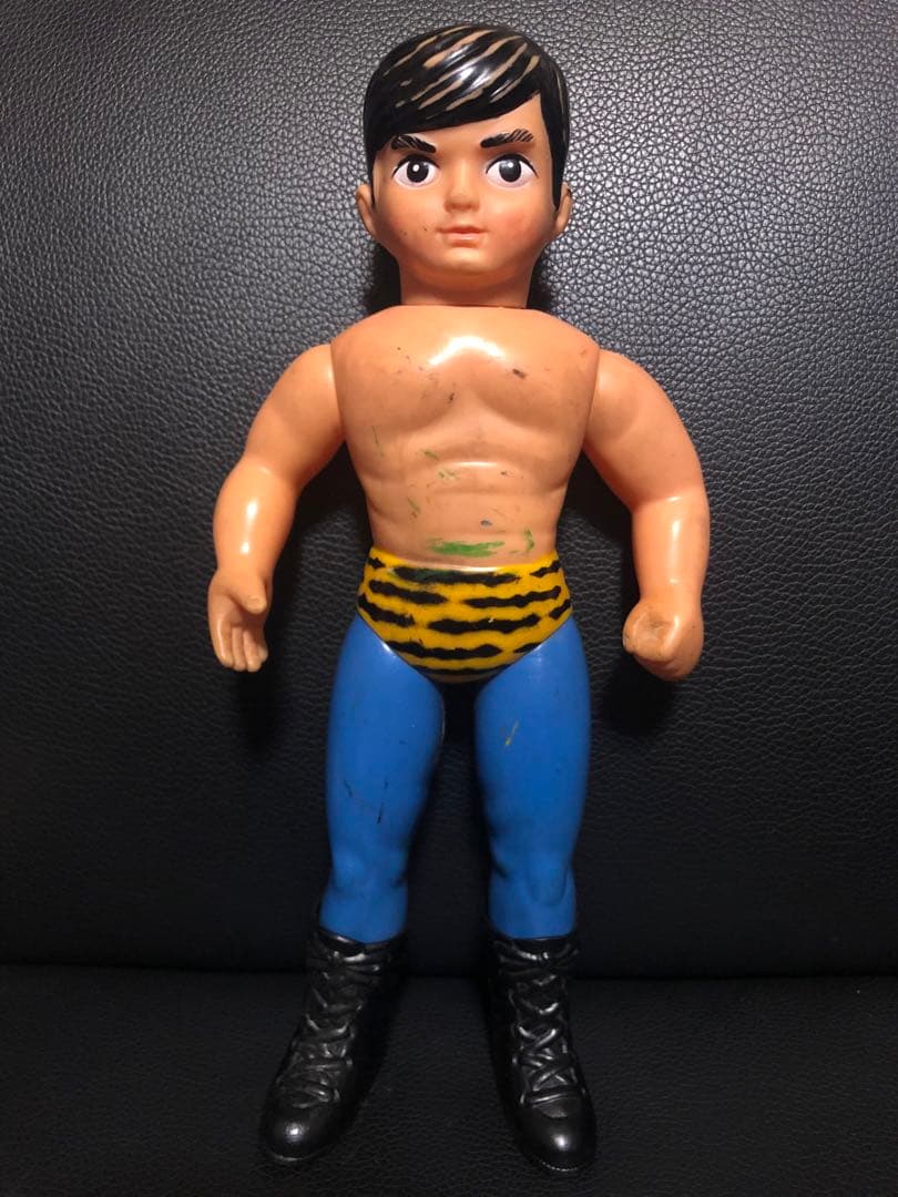 タイガーマスク ソフビ 面取れ　当時物　中嶋製作所　スタンダードサイズ