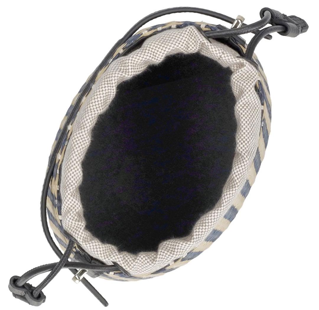 専用【FURLA】 MINI GIOVE ロゴ レザー バケットバック ブラック