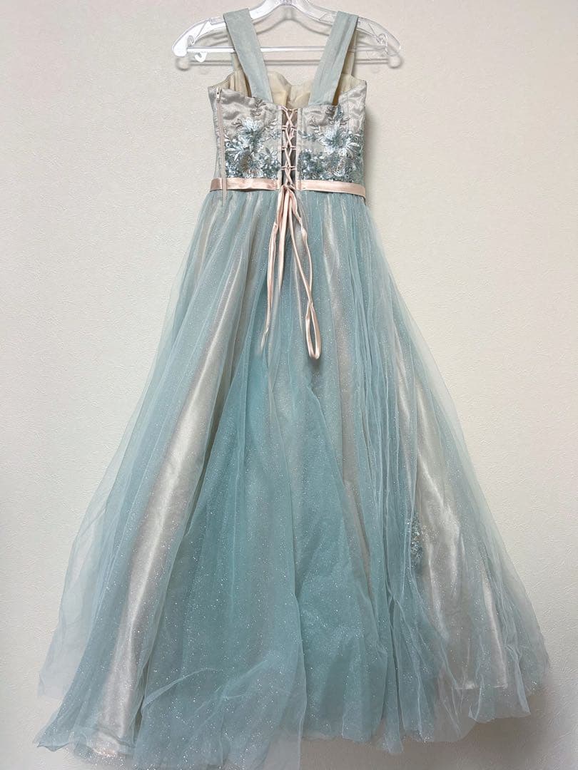 [ANNABELLE]ゴージャスビーズ刺繡オリーブラメチュールドレス