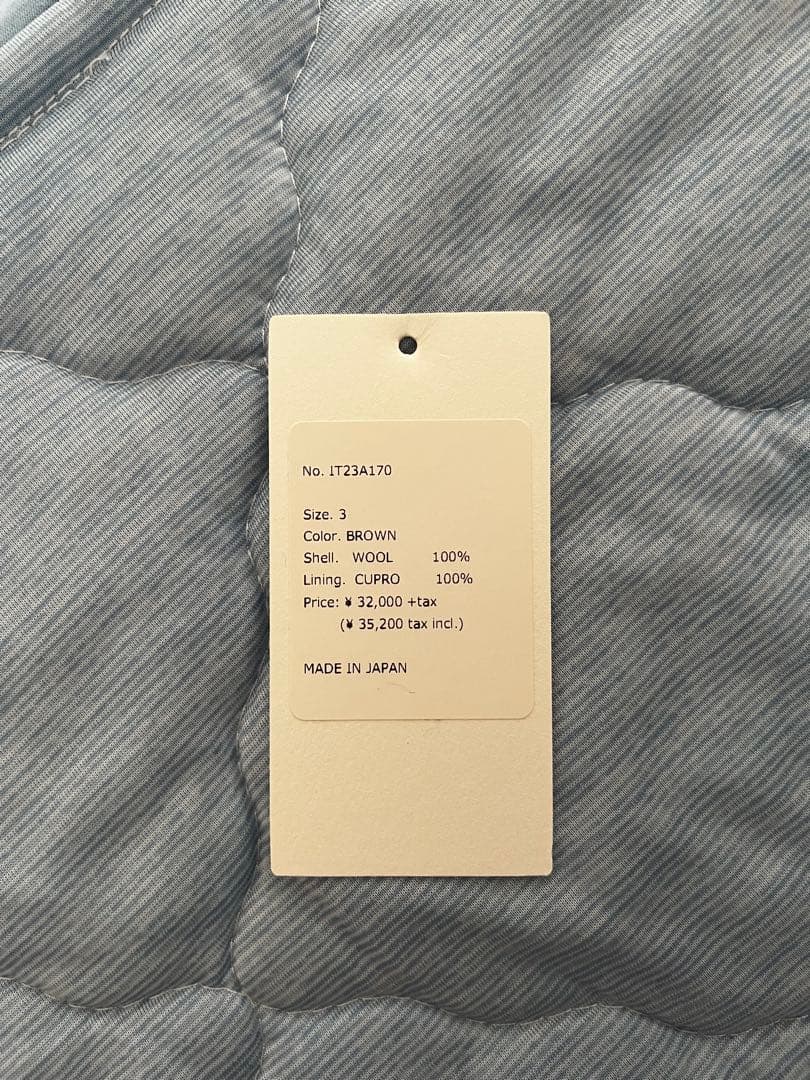 interim ブラウンウールスラックス