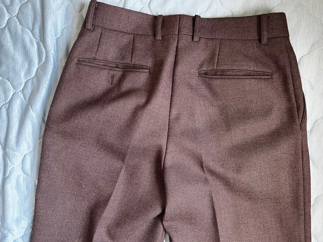 interim ブラウンウールスラックス