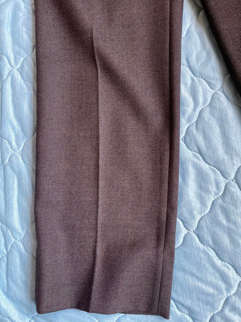 interim ブラウンウールスラックス