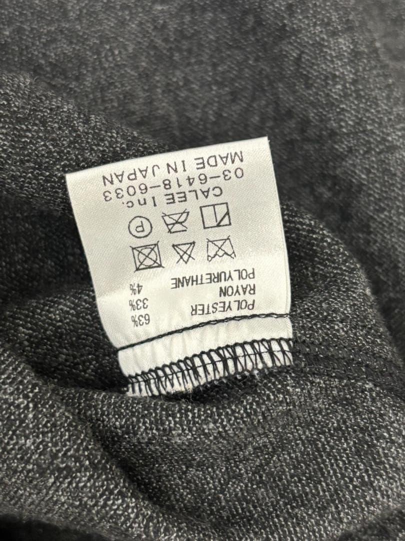 CALEE キャリー　セットアップ　バンドカラーシャツ＆スラックス