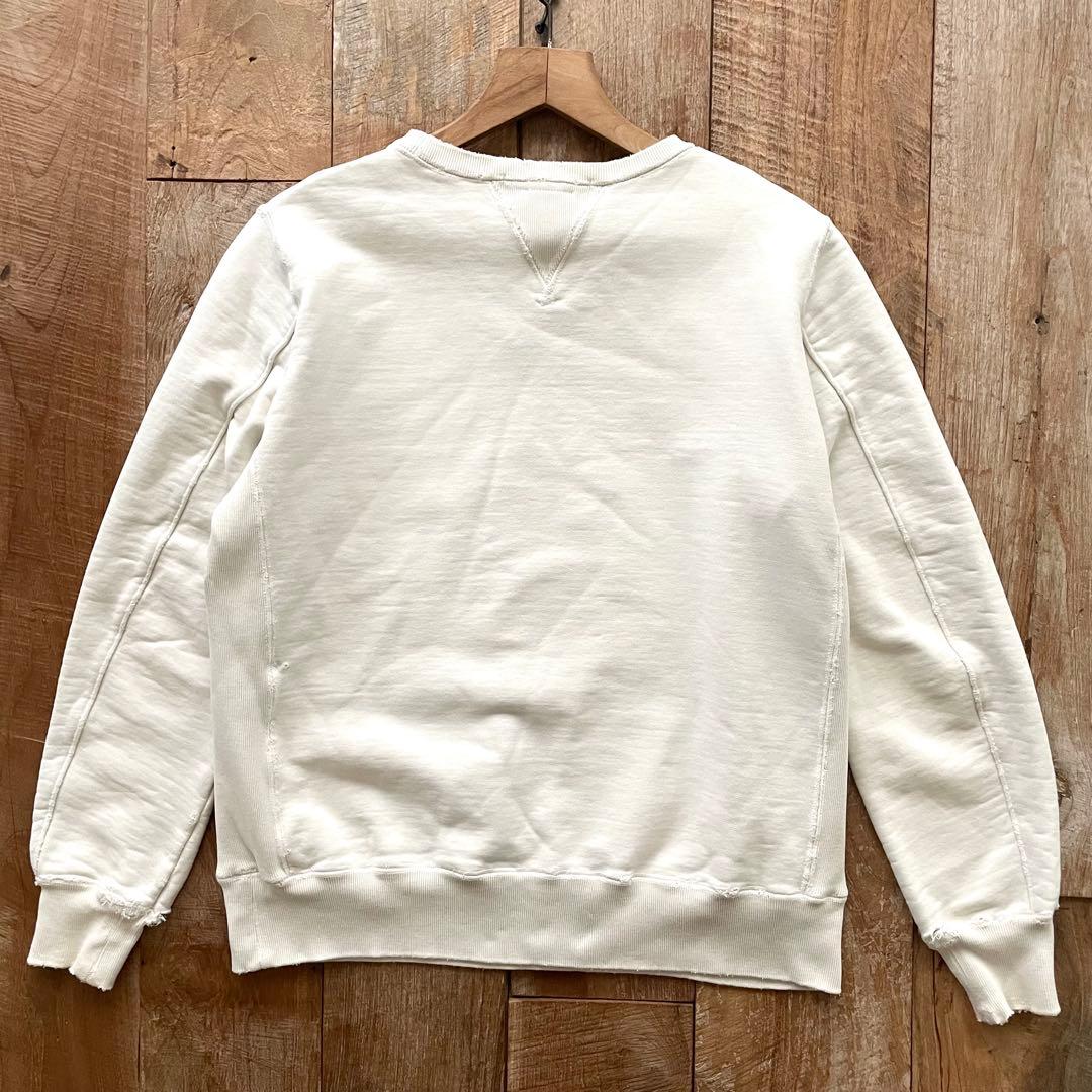 REMI RELIEF 両Vガゼット ダメージ加工 スウェット トレーナー L