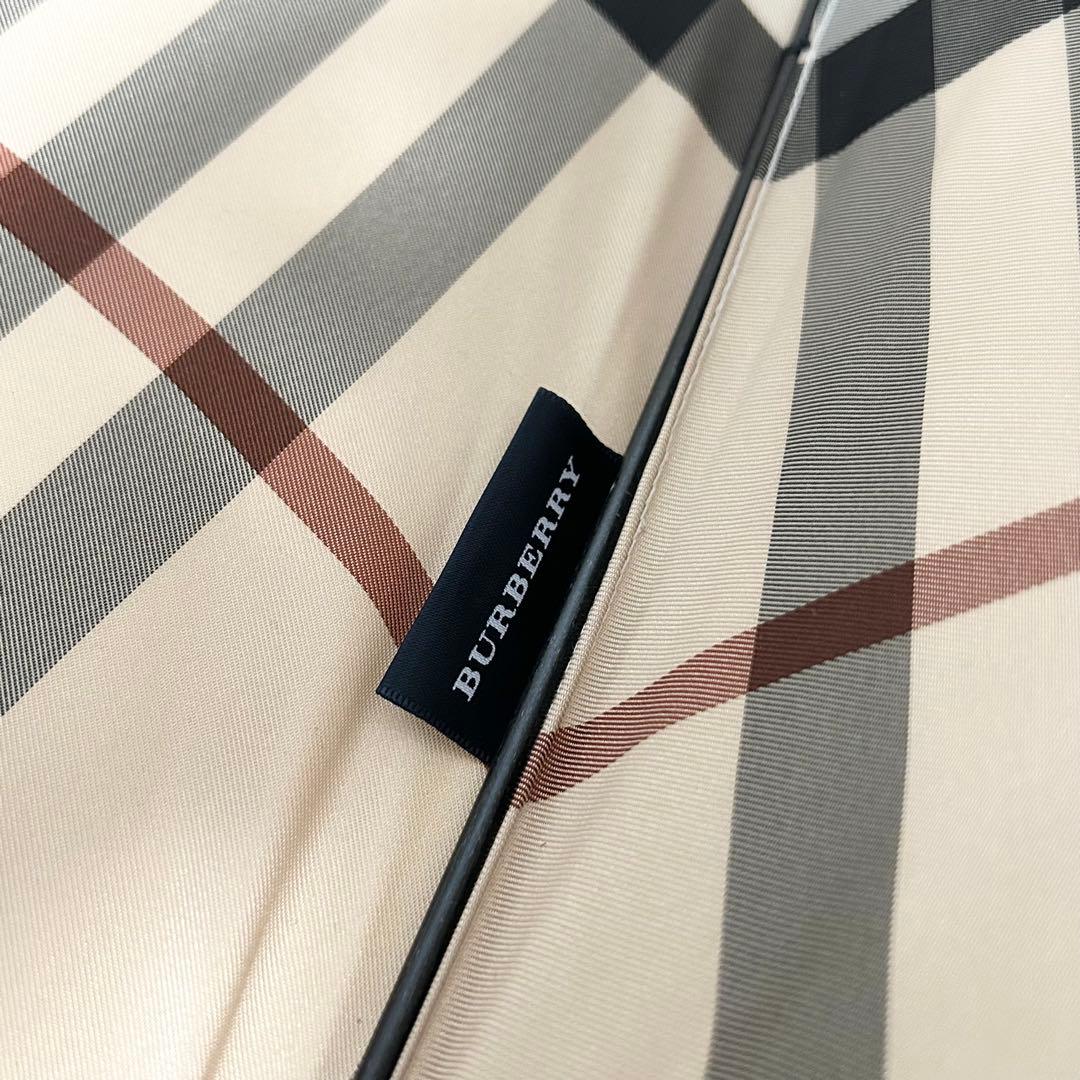 美品❗️BURBERRY 長傘　メガチェック　ノバチェック　雨傘　バーバリー