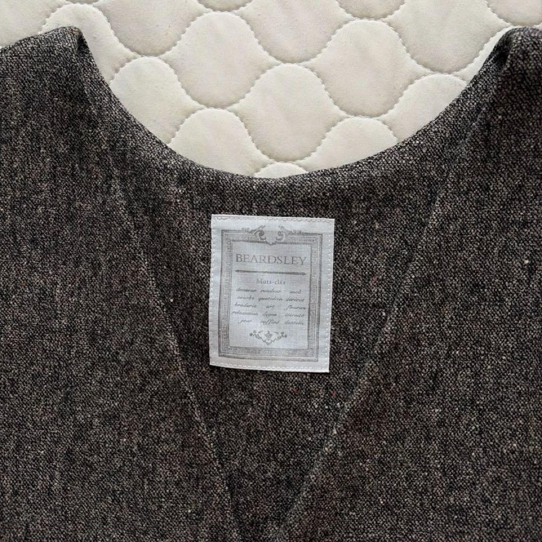 【24SS美品】BEARDSLEY✴︎カラーネップジャンパースカート　サイズ1 黒