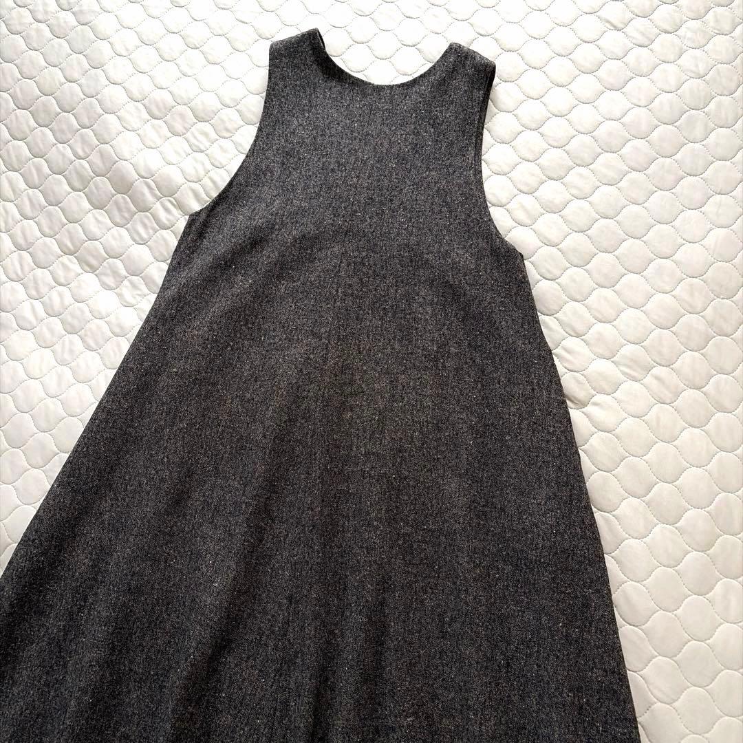 【24SS美品】BEARDSLEY✴︎カラーネップジャンパースカート　サイズ1 黒