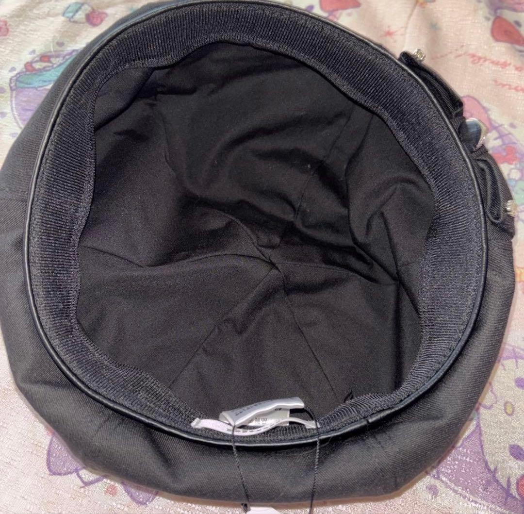 新品タグ付き pium ビジューリボンベレー ブラック