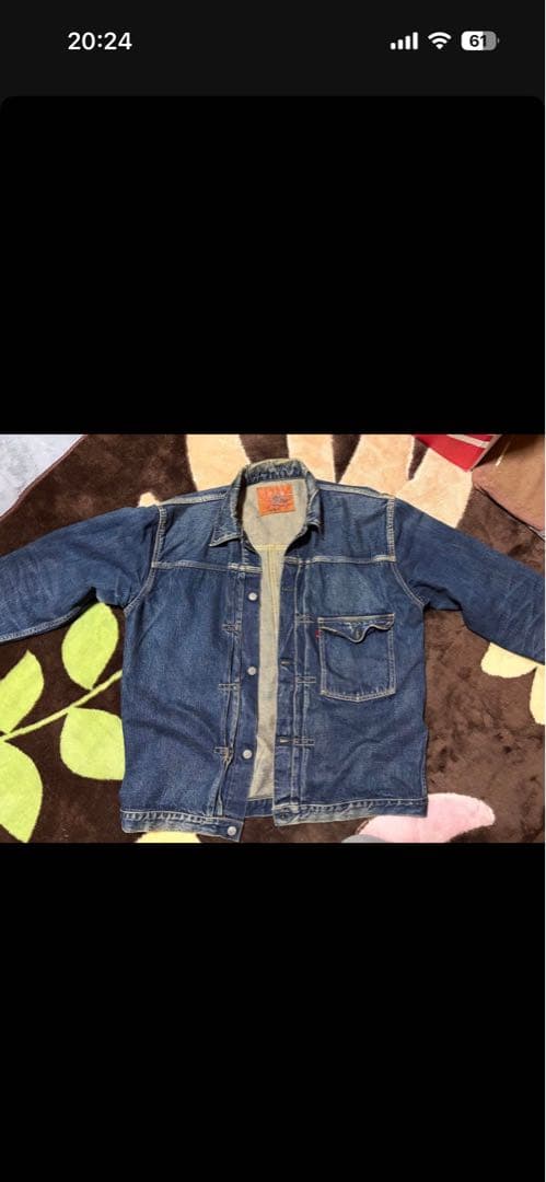 フルカウント　デニムジャケット1st 別注モデル　Tバック　42サイズ