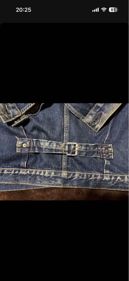 フルカウント　デニムジャケット1st 別注モデル　Tバック　42サイズ