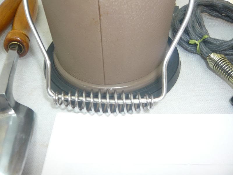 美品　タキイ和裁電化鏝　ランプ付き　和裁こて　和裁コテ　タキイ製　鏝２本付